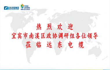 南溪區(qū)政協(xié)黨組書記、主席余水情率隊蒞臨遠東電纜宜賓參觀調(diào)研